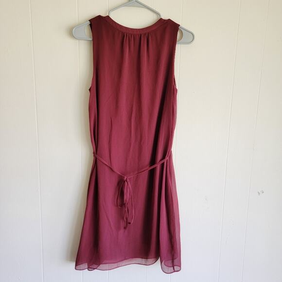NAF NAF Sleeveless Wine Mini Dress - Picture 2 of 3